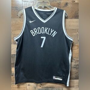 Kevin Durant Brooklyn Nets #7 Black Nike NBA Swingman Jersey Men’s XL